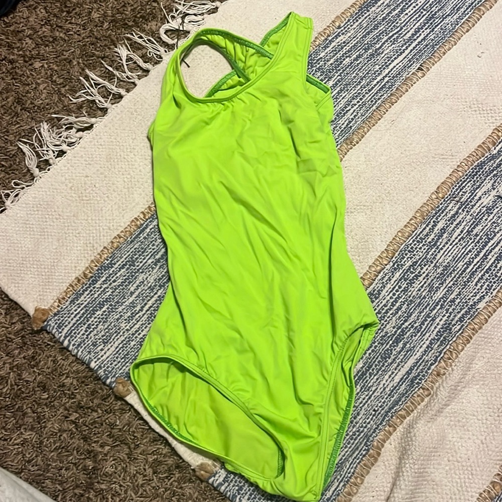 Balera lime green adult leotard (dance)